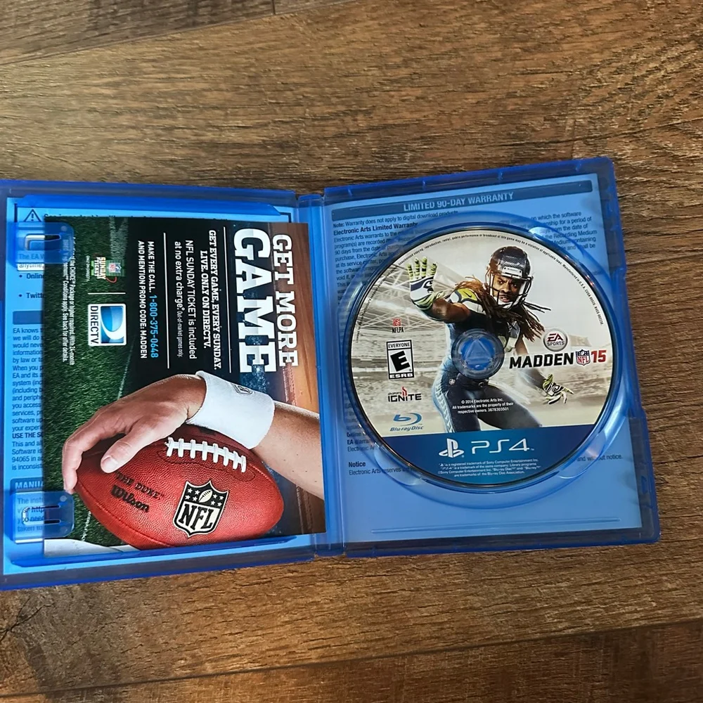 EA Sports Madden NFL 15 PS4 Video Game One Size Blue White